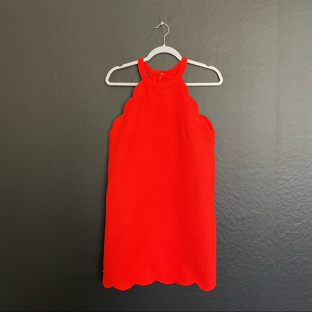 Orange mini dress
